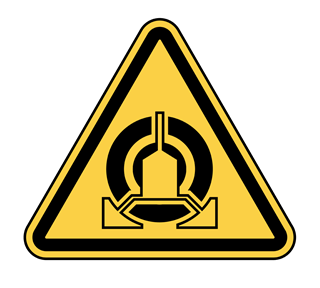 Warning Wheel Clamping Sticker