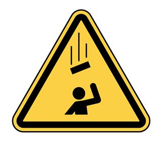 Danger of Falling Objects Sticker