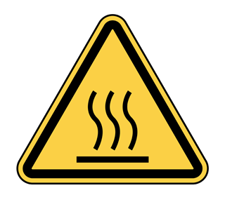 Hot Surface Sticker