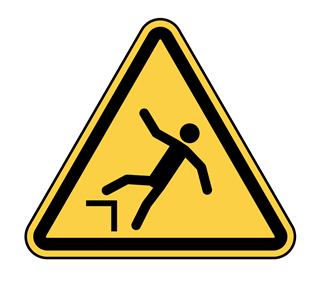 Sudden Drop Sticker