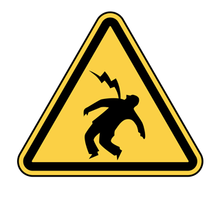 Danger of Death Warning Sticker