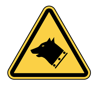 Beware of Dog Sticker