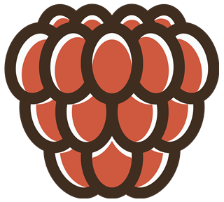 Raspberry Sticker
