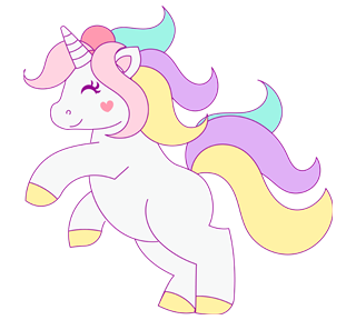 Unicorn Rearing Sticker