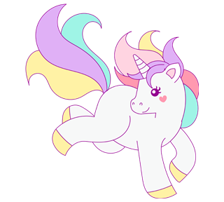 Unicorn Playing Sticker