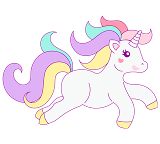 Unicorn Prancing Sticker