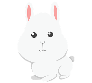 Cute Bunny Sticker
