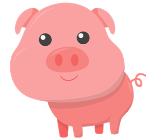 Cute Pig Sticker