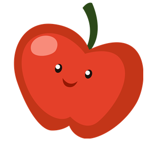 Apple smile Sticker