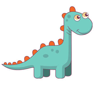 Cute Dinosaur Sticker