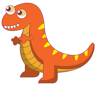 Cute T-Rex Dinosaur Sticker
