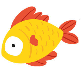 Gold Fish Sticker