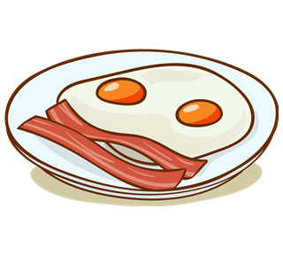 Bacon and Eggs Sticker
