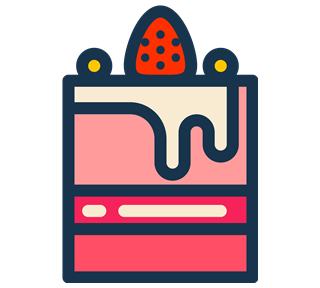Cake 5 Sticker