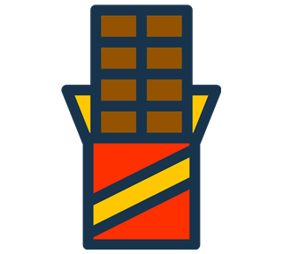 Chocolate Bar Sticker