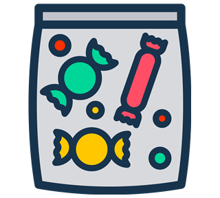 Candy Bag Sticker