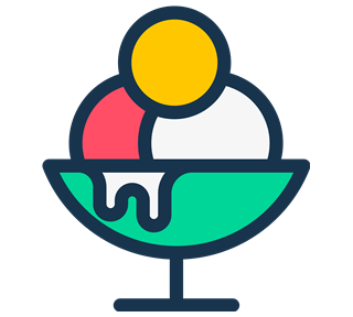 Ice Cream Bowl Sticker