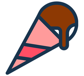Ice Cream Drip Sticker