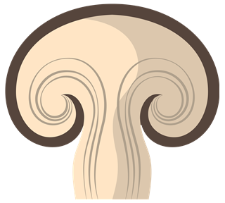 Mushroom Slice Sticker