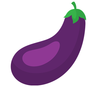 Eggplant Sticker