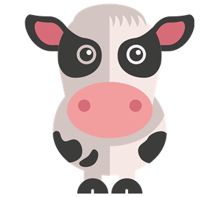 Cow Sticker