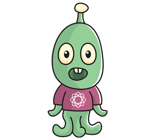 Space Alien Sticker