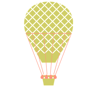 Hot Air Ballon 3 Sticker
