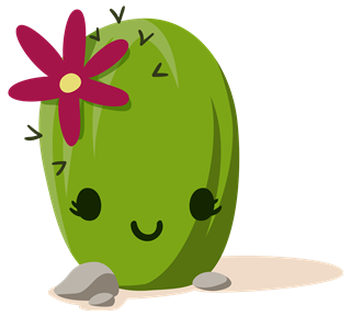 Floral Cactus Sticker