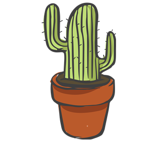 Cactus 6 Sticker