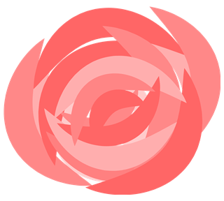 Stylized Rose Flower Sticker