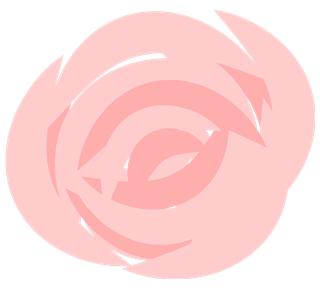 Light Stylized Rose Flower Sticker