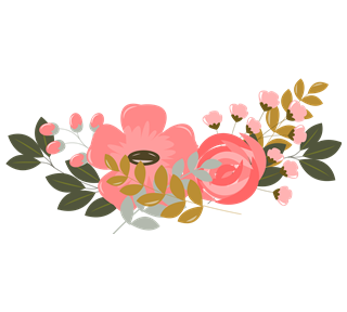 Graphic Flower Arch Sticker