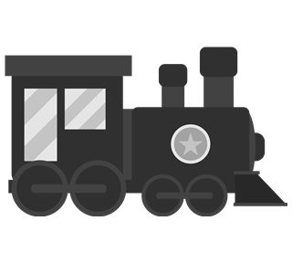 Old Timey Train Sticker
