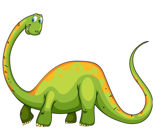 Spotted Brontosaurus Dinosaur Sticker