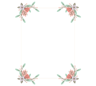 Flower Corners Sticker