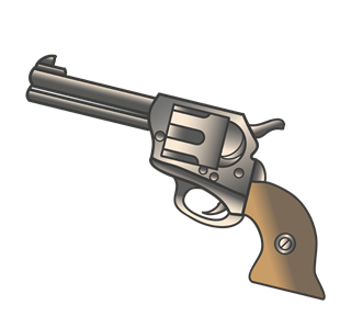 Revolver Sticker