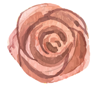 Peach Rose Flower Sticker