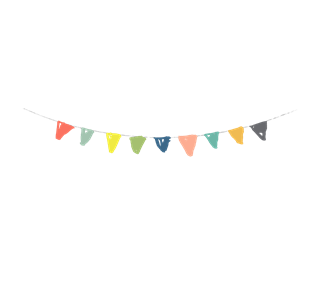 Rainbow Triangle Sketch Banner Sticker