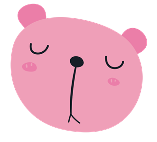 Pink Bear Sticker