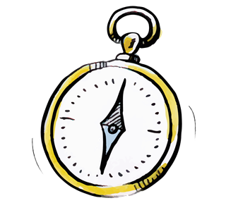 Compass Sticker