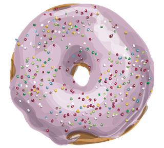 Donut 6 Sticker