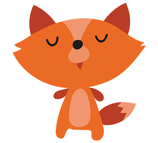 Dancing Fox Sticker