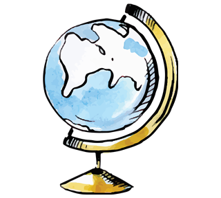Globe Sticker