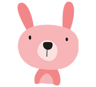 Pink Bunny Sticker