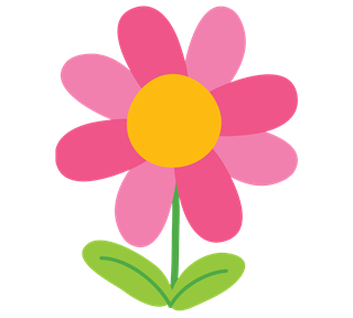 Basic Pink Flower Sticker