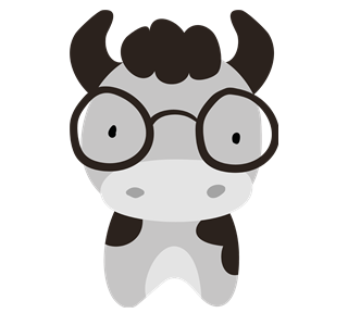 Smart Cow Sticker