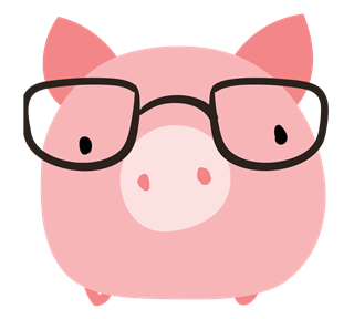 Smart Pig Sticker