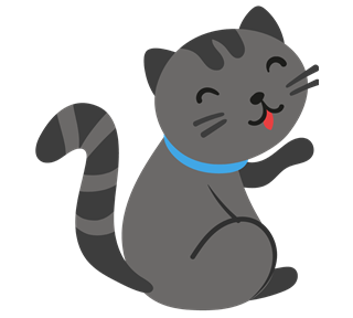 Stripe Cat Sticker
