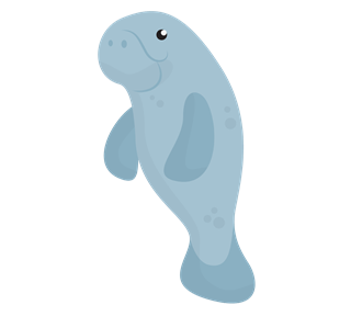 manatee 6 Sticker