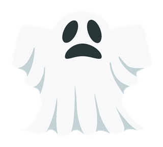 Sad Ghost Sticker